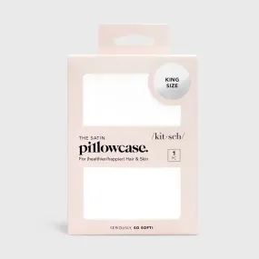 Kitsch Ivory Satin Pillowcase King