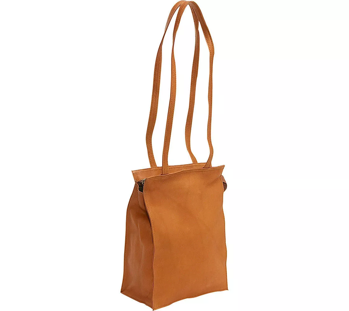 Le Donne Leather Small Simple Dual Strap Tote Bag