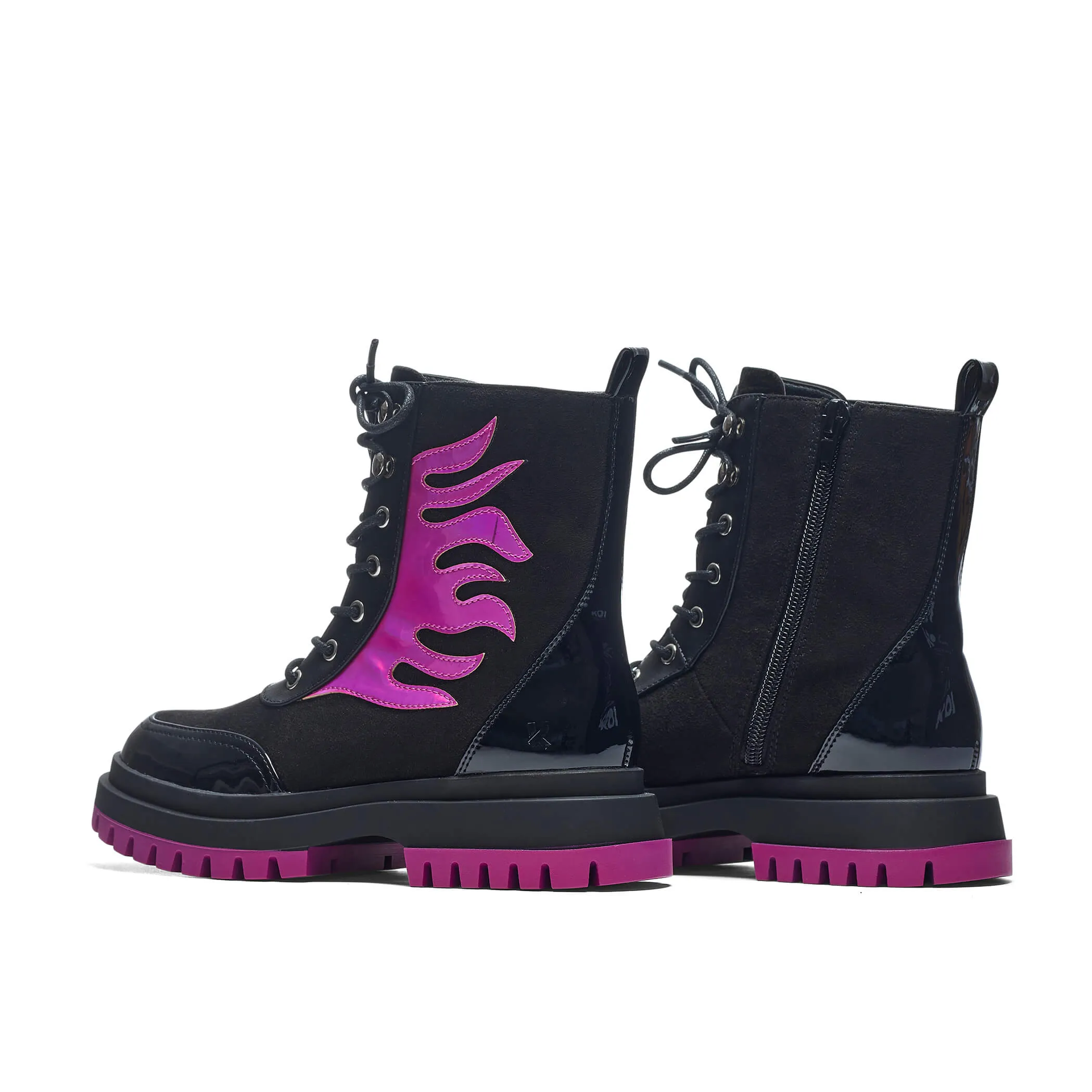 Lil’ Helios Purple Flame Boots