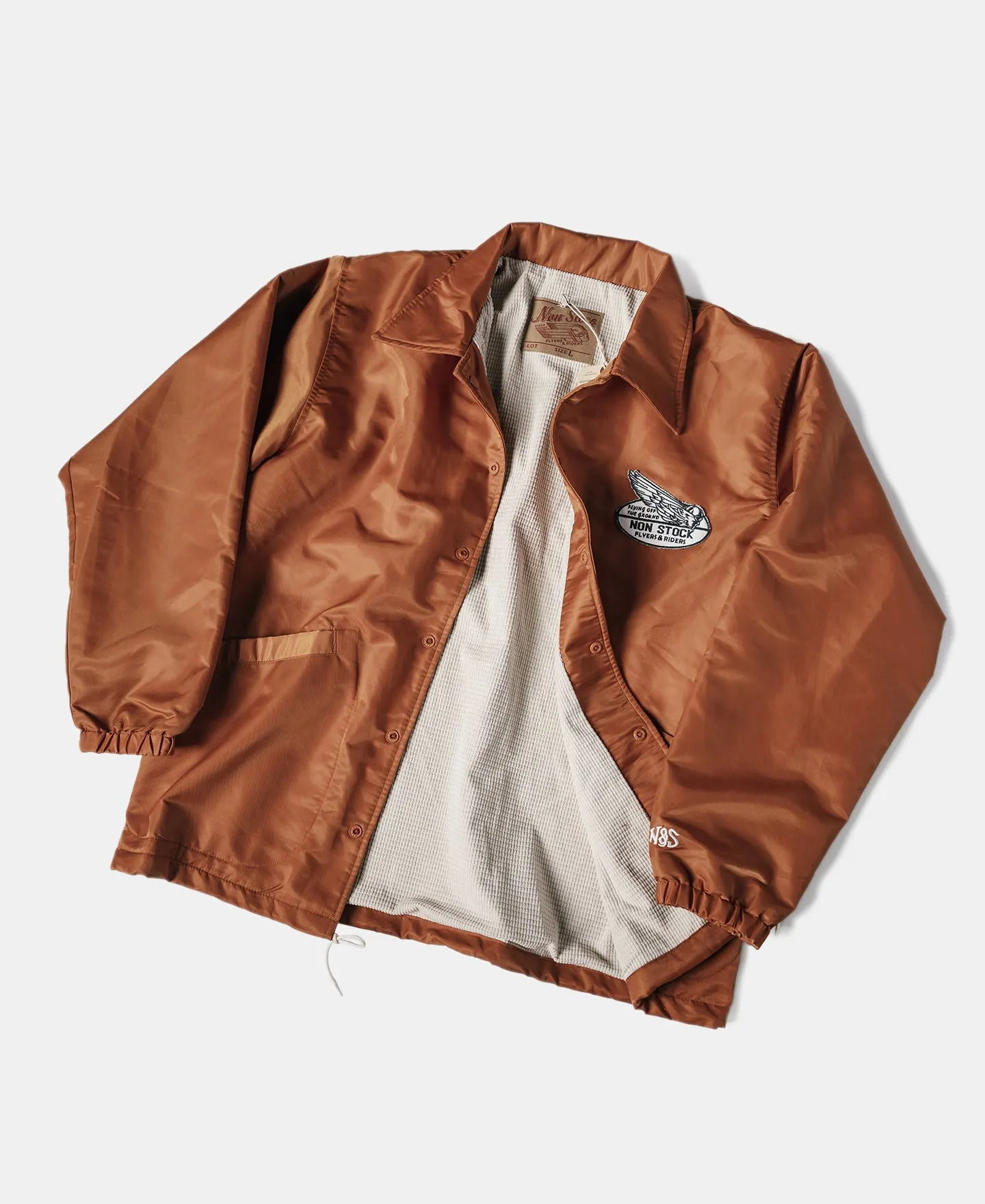 Logo-Appliqued Nylon Coach Jacket - Orange