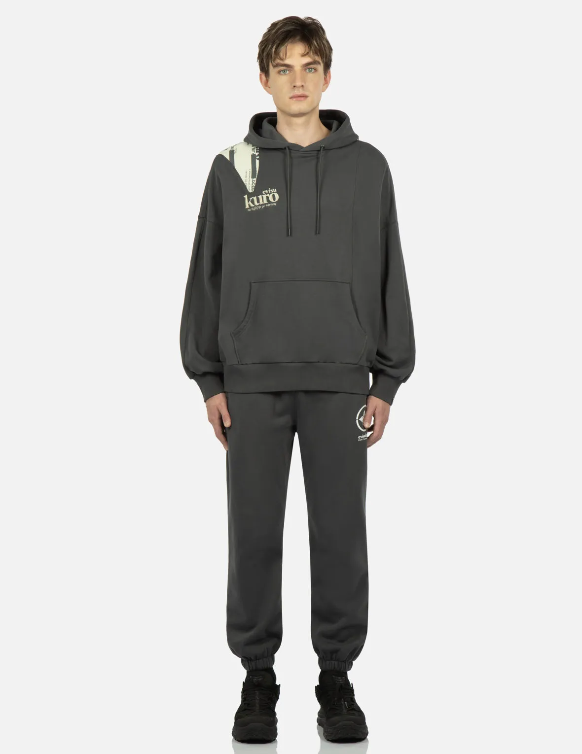 Logo Printed Pannel Hoodie