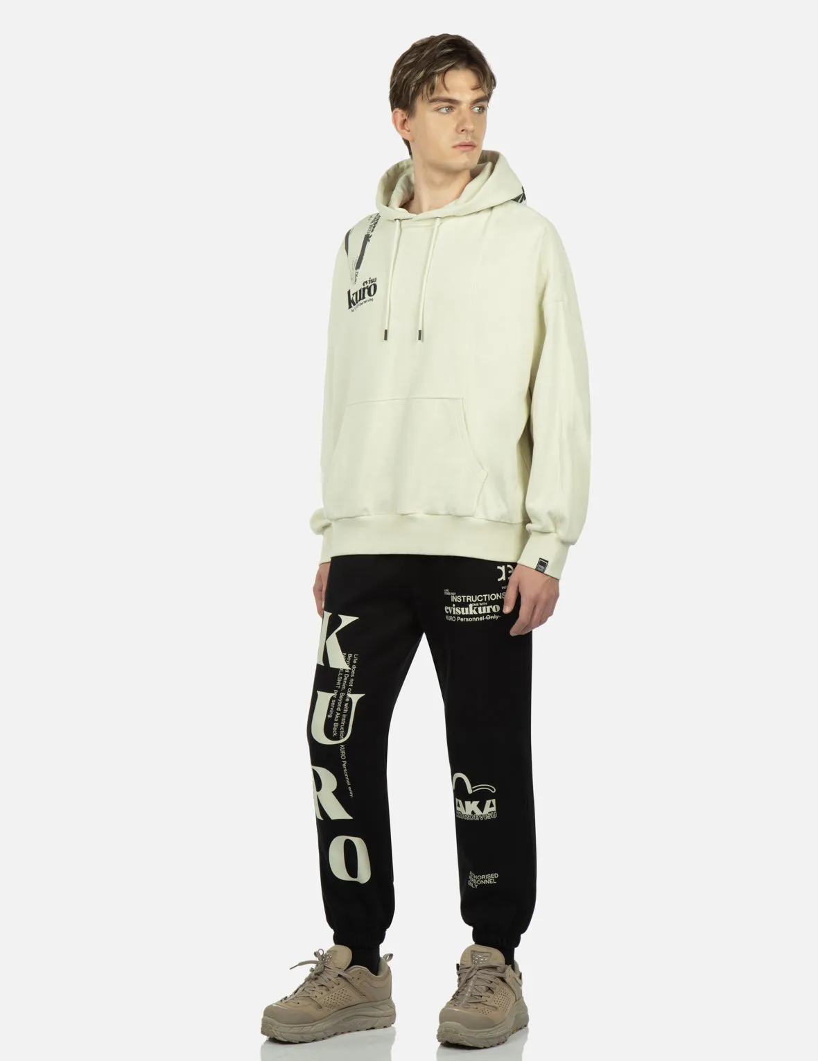 Logo Printed Pannel Hoodie