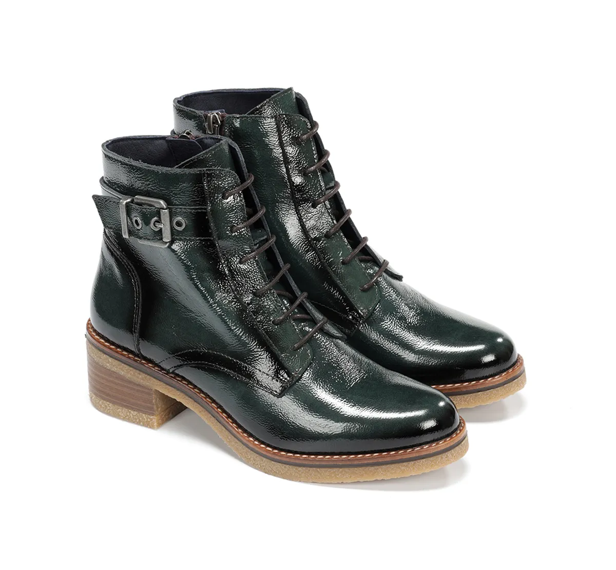 LUCERO D8686 Green Ankle Boot