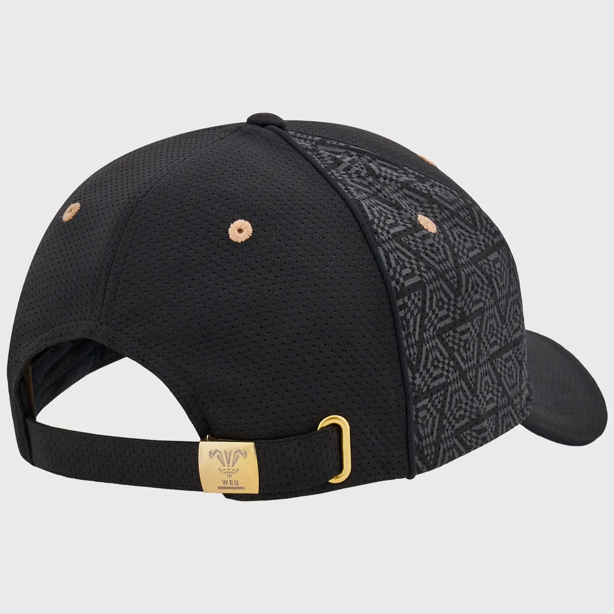 Macron Wales Rugby Baseball Cap Black