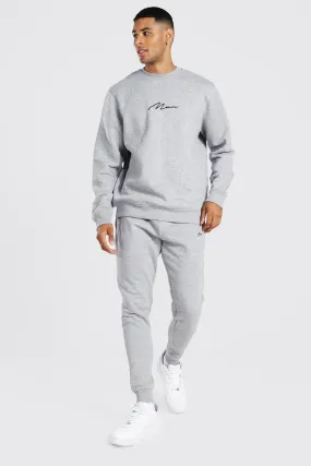 Man Signature Sweatshirt Tracksuit