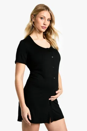 Maternity Button Front Nightgown
