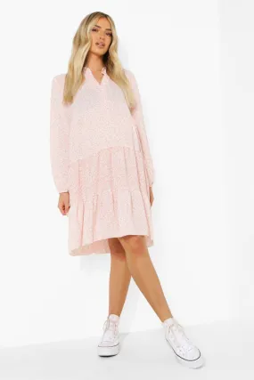 Maternity Ditsy Floral Smock Dress