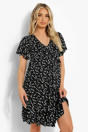 Maternity Ditsy Floral Smock Dress