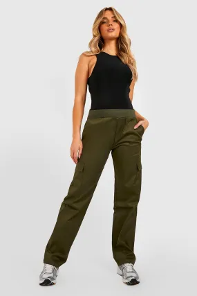 Maternity High Waisted Straight Leg Cargo Pants