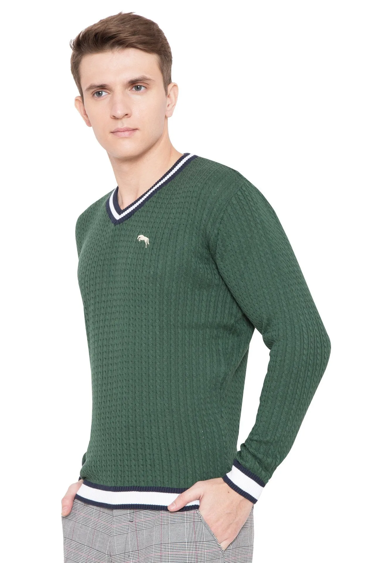 Men Regular Fit Cotton Casual Hunter Lightweight Sweater