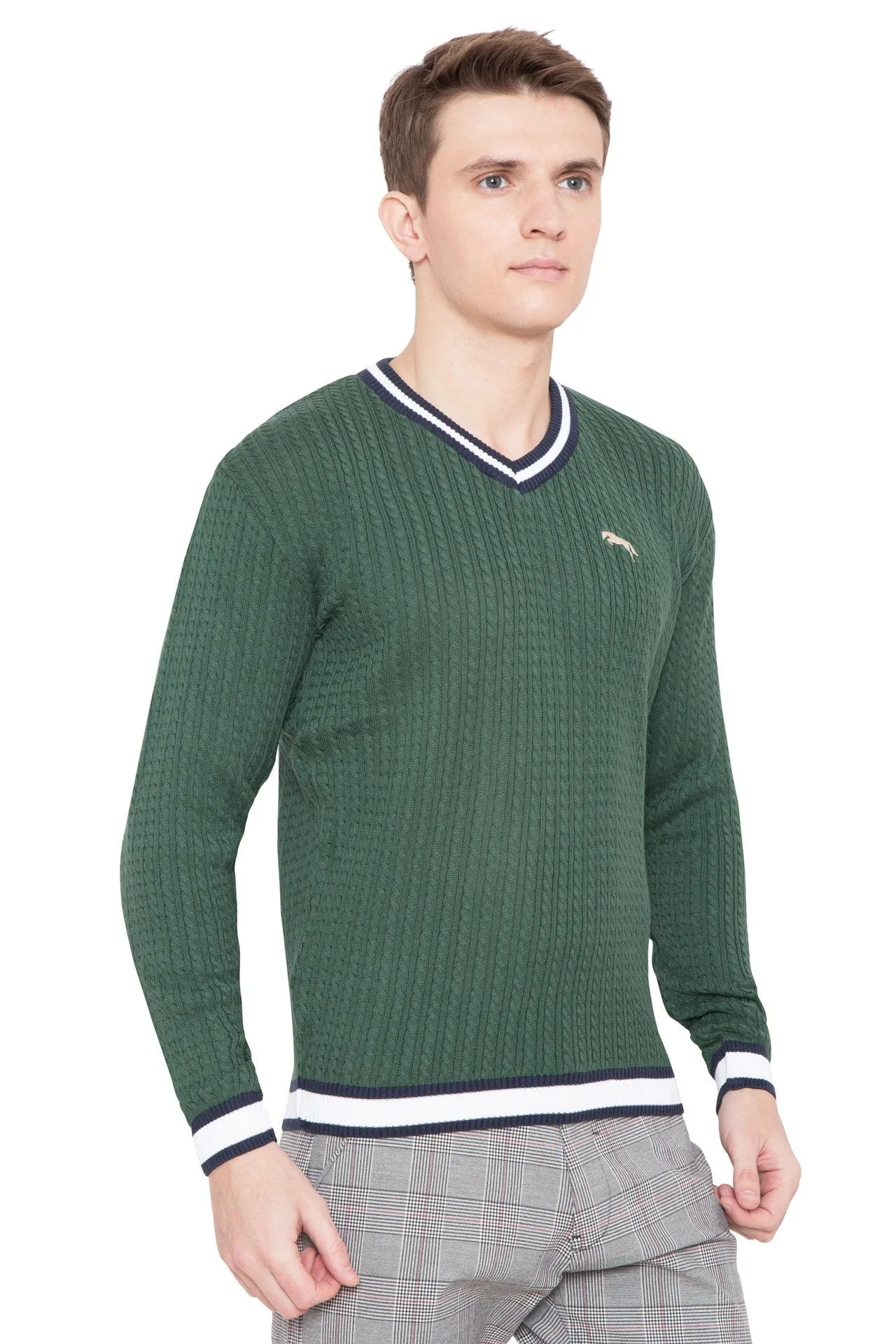 Men Regular Fit Cotton Casual Hunter Lightweight Sweater