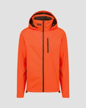 Men's orange Helly Hansen Crew Hooded Jacket 2.0 34443-307