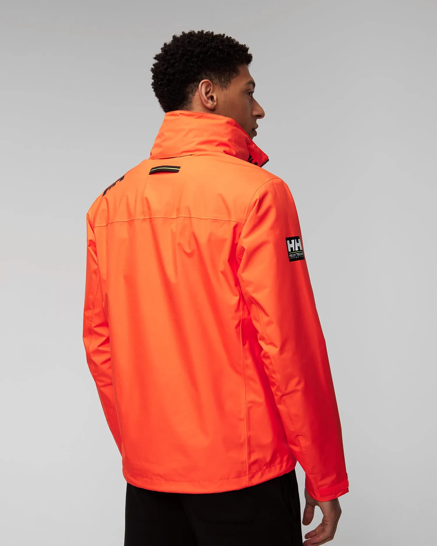 Men's orange Helly Hansen Crew Hooded Jacket 2.0 34443-307