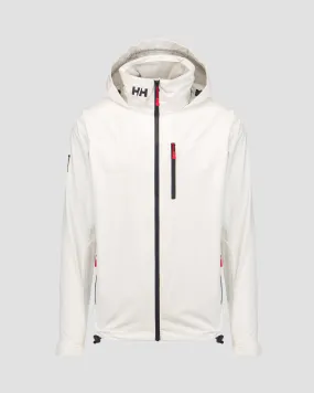 Men's white Helly Hansen Crew Hooded Jacket 2.0 34443-1