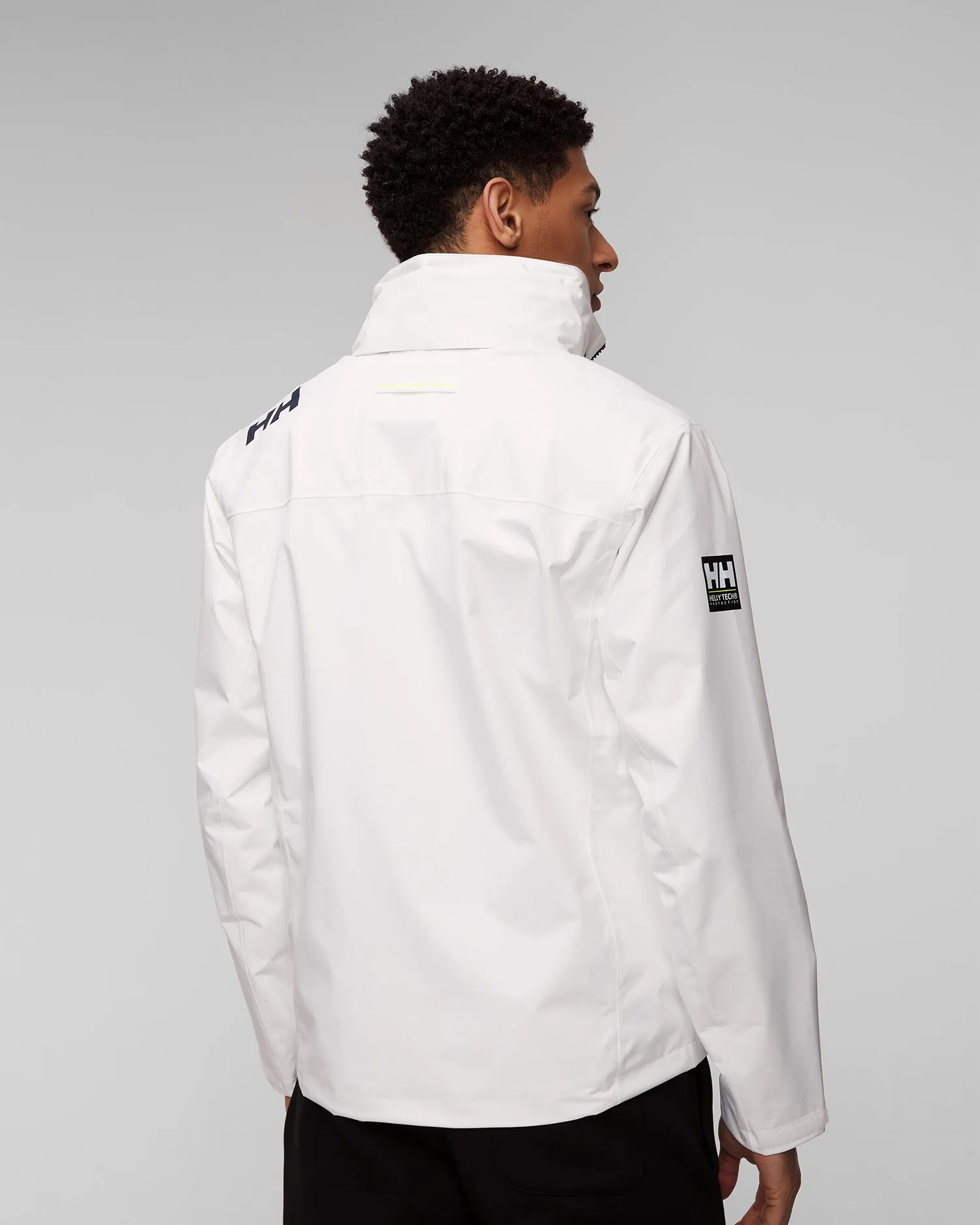 Men's white Helly Hansen Crew Hooded Jacket 2.0 34443-1