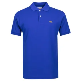 Mens Blue L1212 Plain Polo Shirt