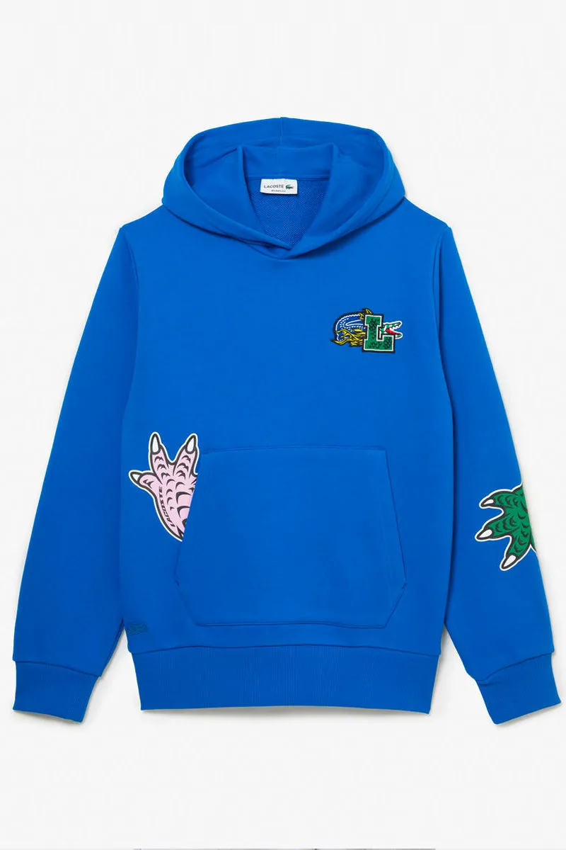 Men's Comic Effect Print Hoodie Marina