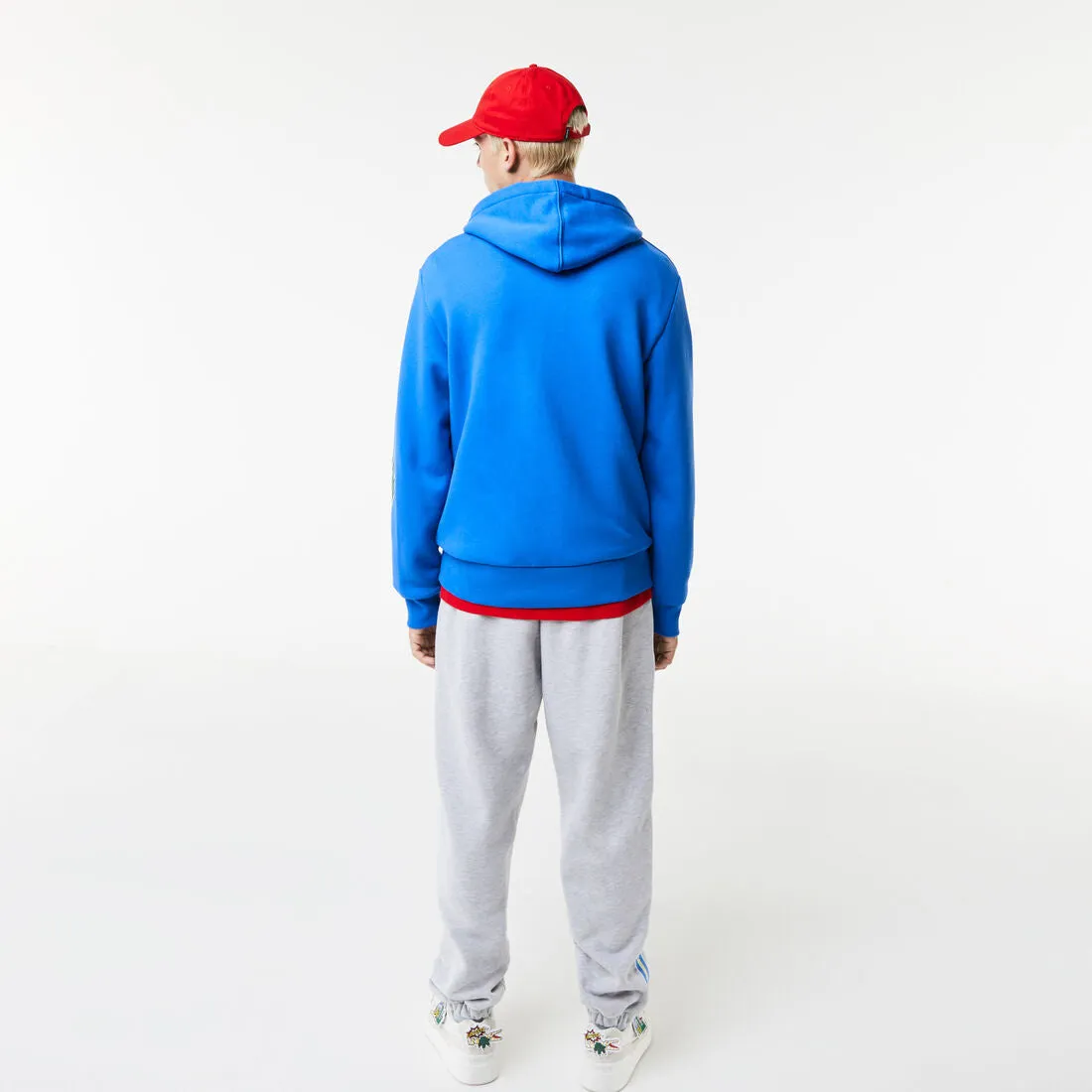 Men's Comic Effect Print Hoodie Marina