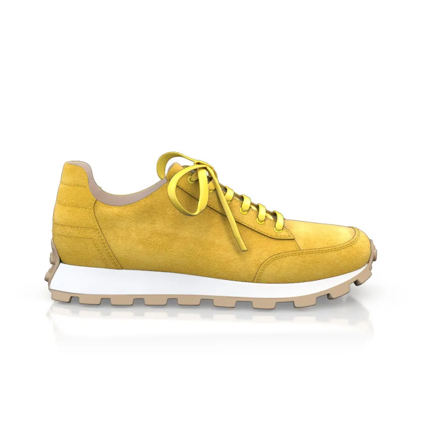 Men's Leather Running Sneakers 57316
