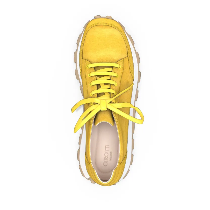 Men's Leather Running Sneakers 57316