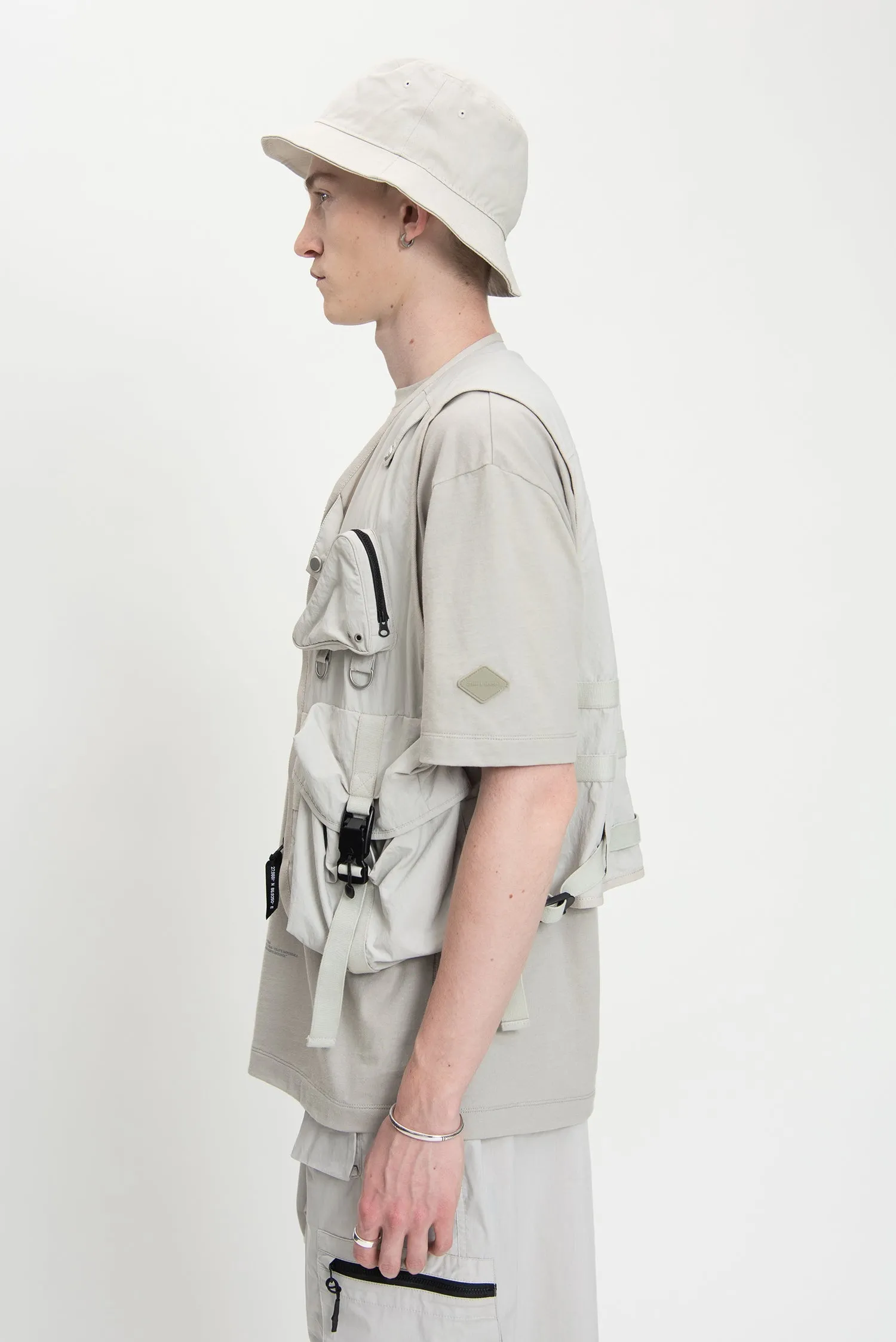 MENS NYLON MULTI POCKETS FASHION VEST