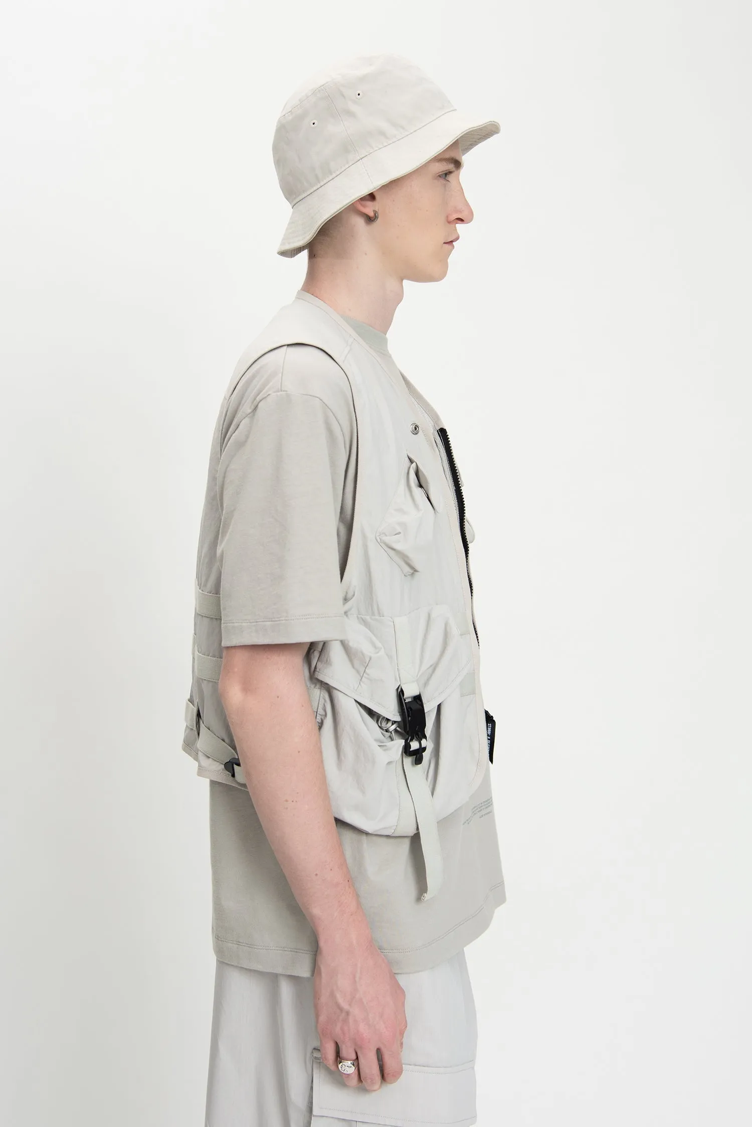 MENS NYLON MULTI POCKETS FASHION VEST