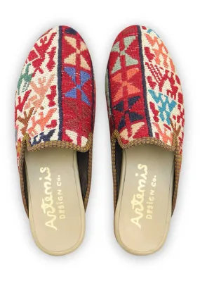 Men's Sumak Kilim Slippers - Size 8