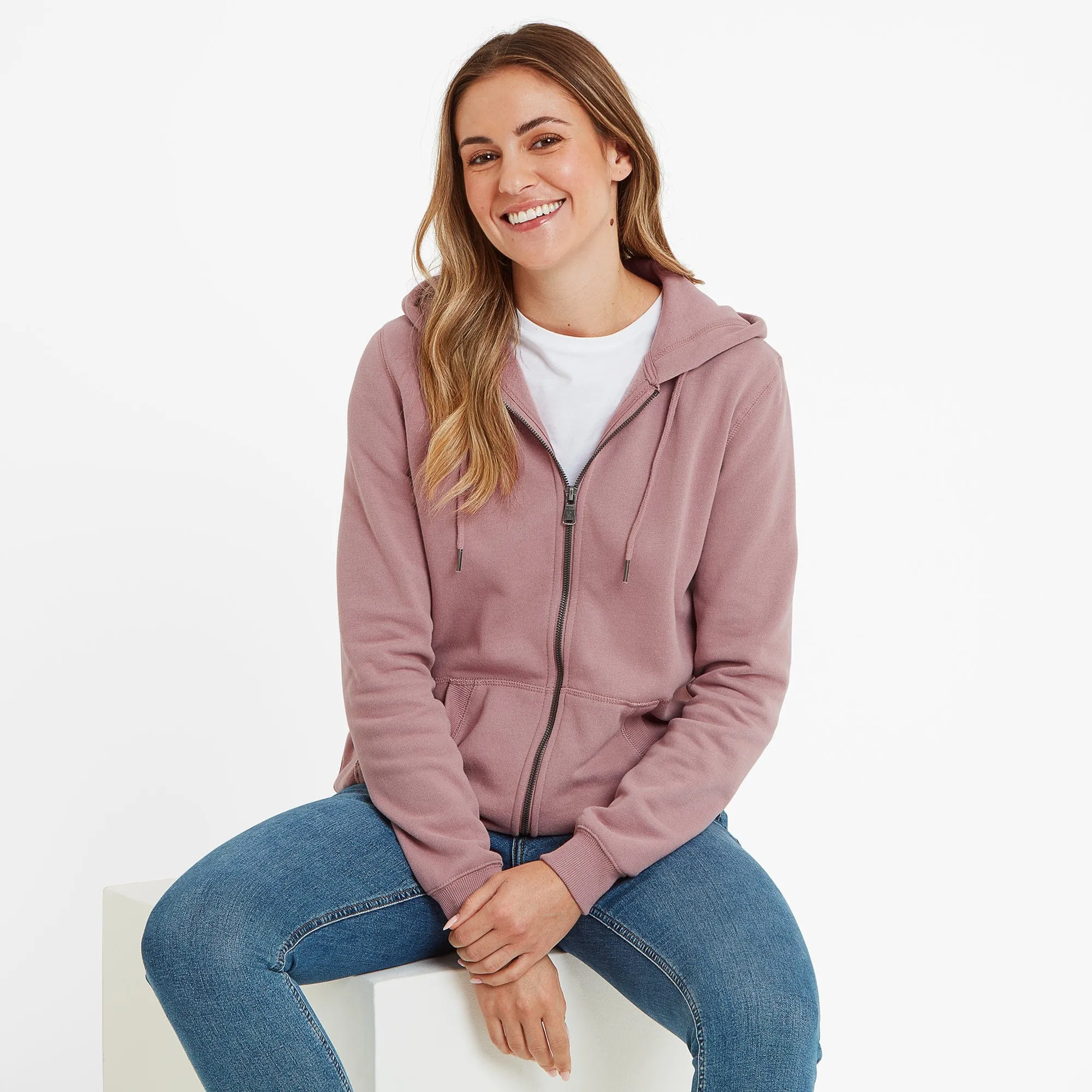 Mia Womens Hoodie - Faded Pink