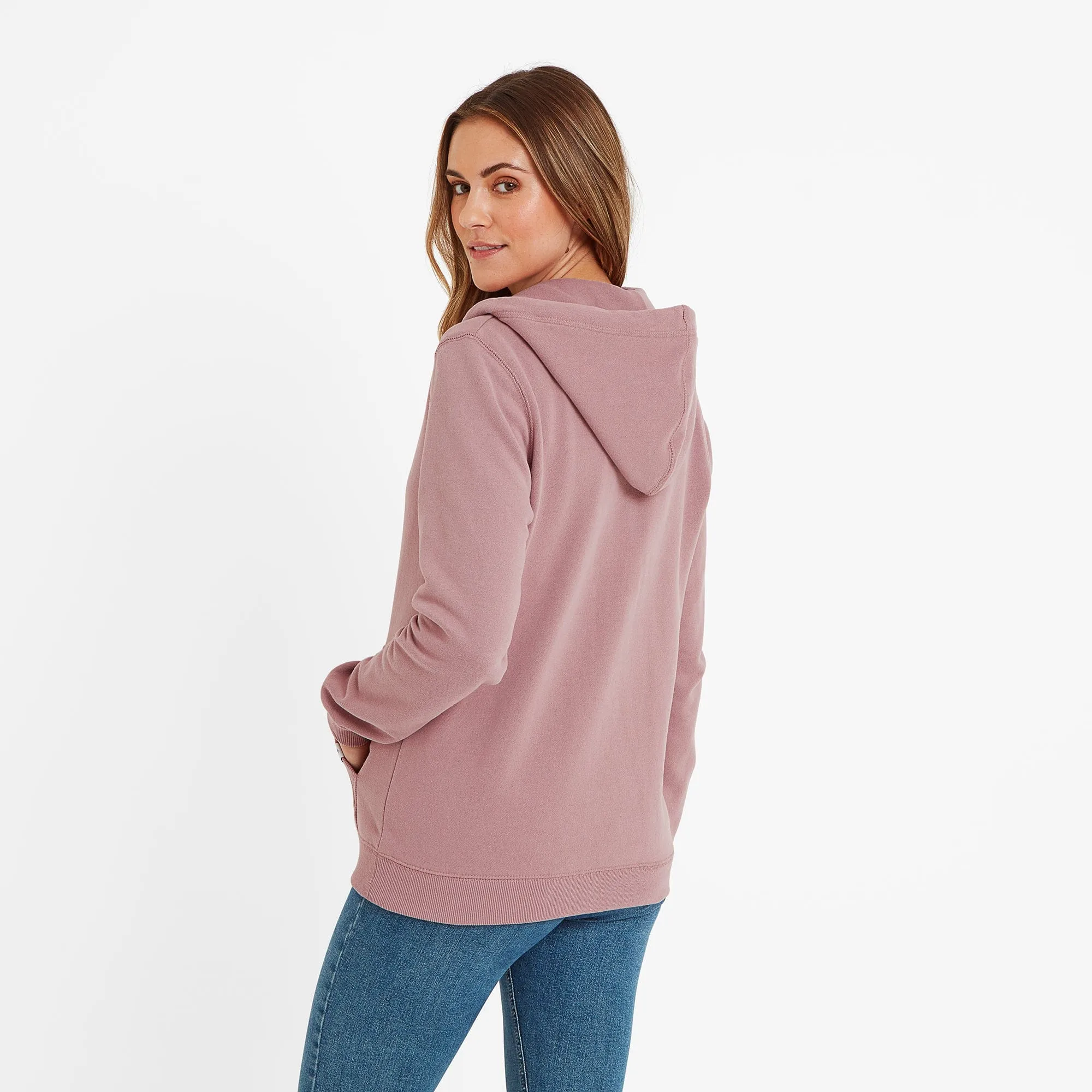 Mia Womens Hoodie - Faded Pink