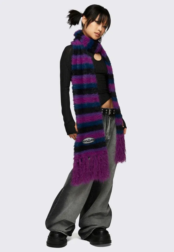 Minga London - Lola Striped Black - Scarf
