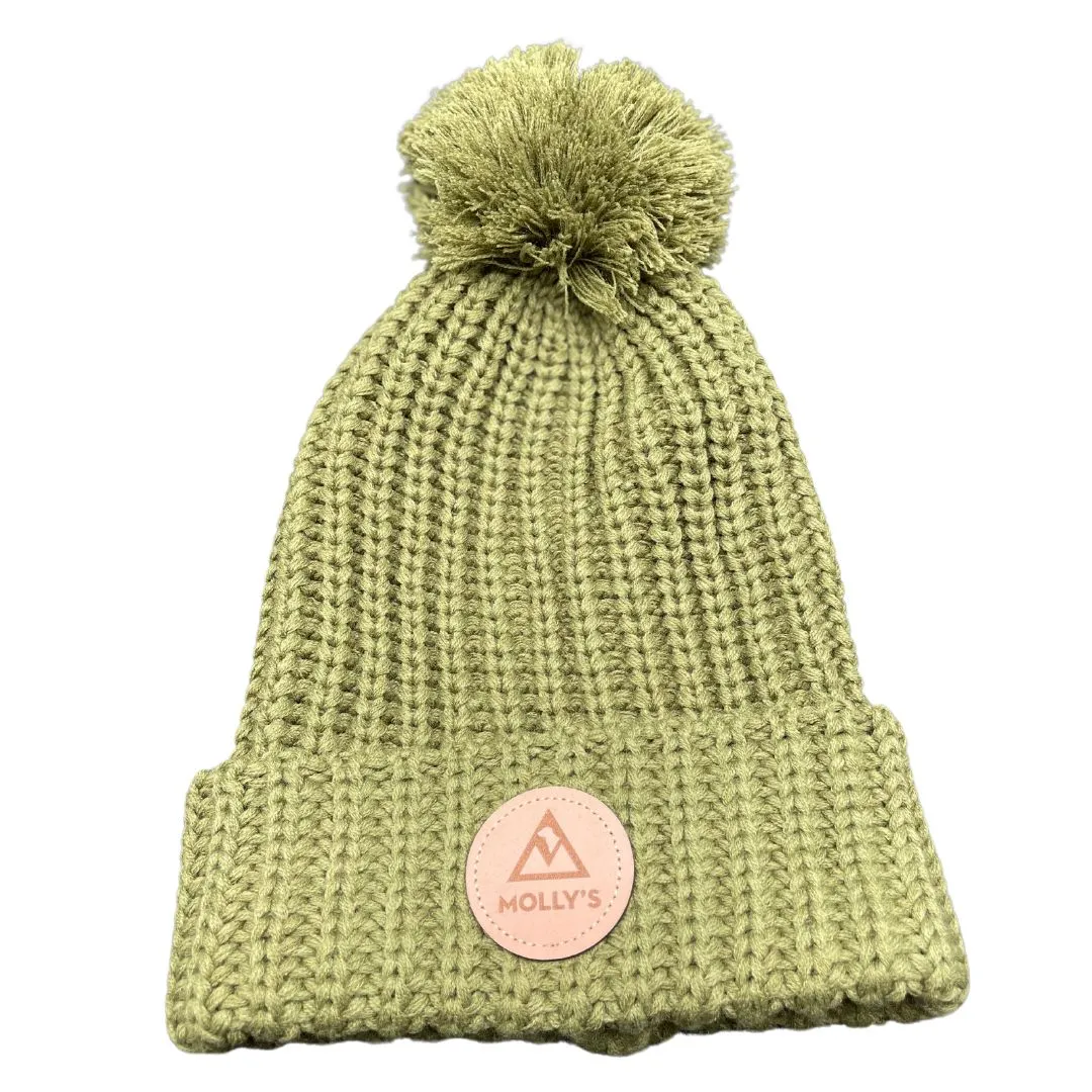 Molly's Place Chunk Pom Beanie Avocado