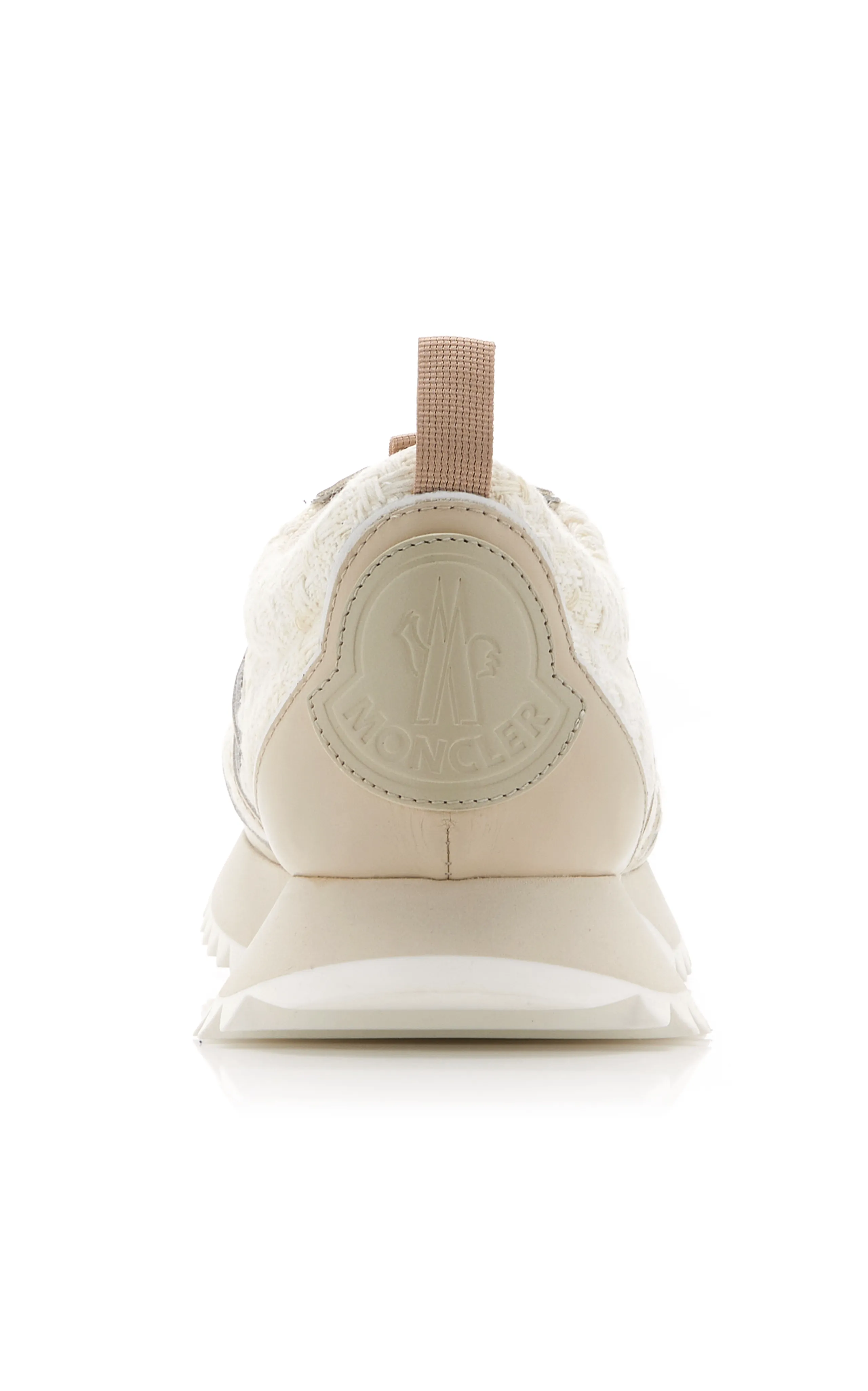 Moncler Pacey Tweed-Leather Sneakers