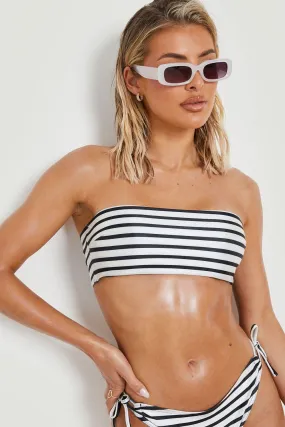 Nautical Bandeau Tube Bikini Top