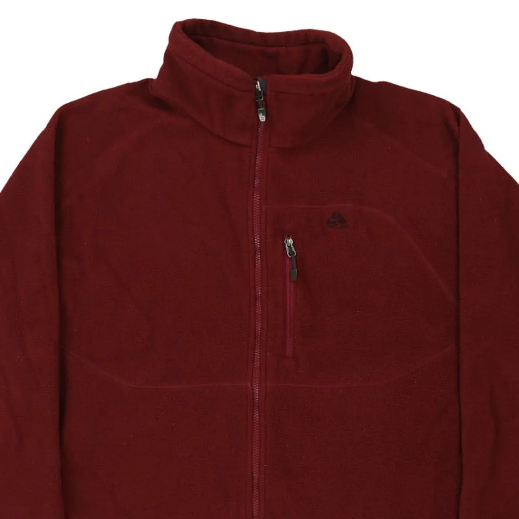 Nike Acg Fleece - XL Burgundy Polyester
