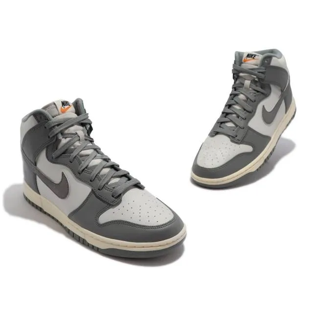 Nike dunk high light grey dark grey