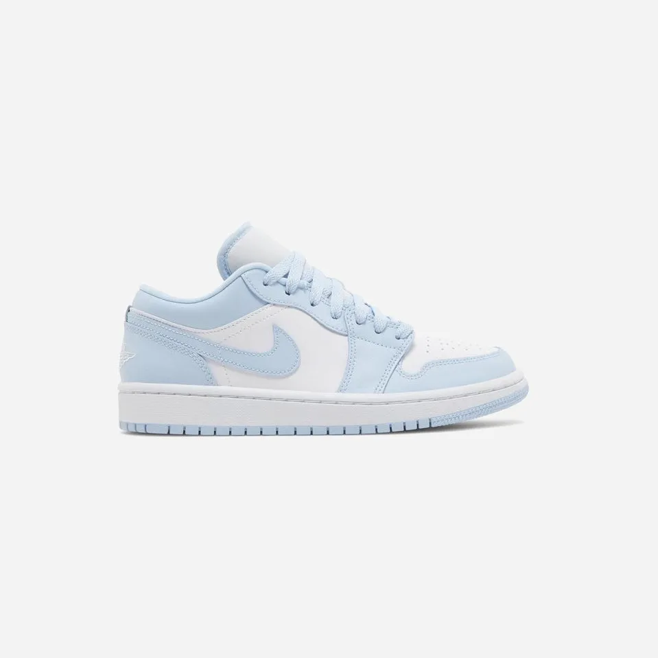 NIKE  JORDAN 1 LOW WHITE ICE BLUE (WOMEN'S)