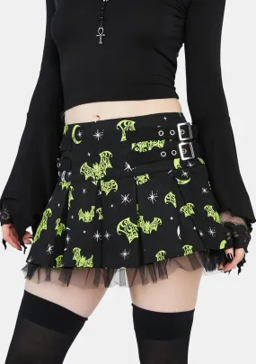 Nocturnal Behavior Pleated Skirt-