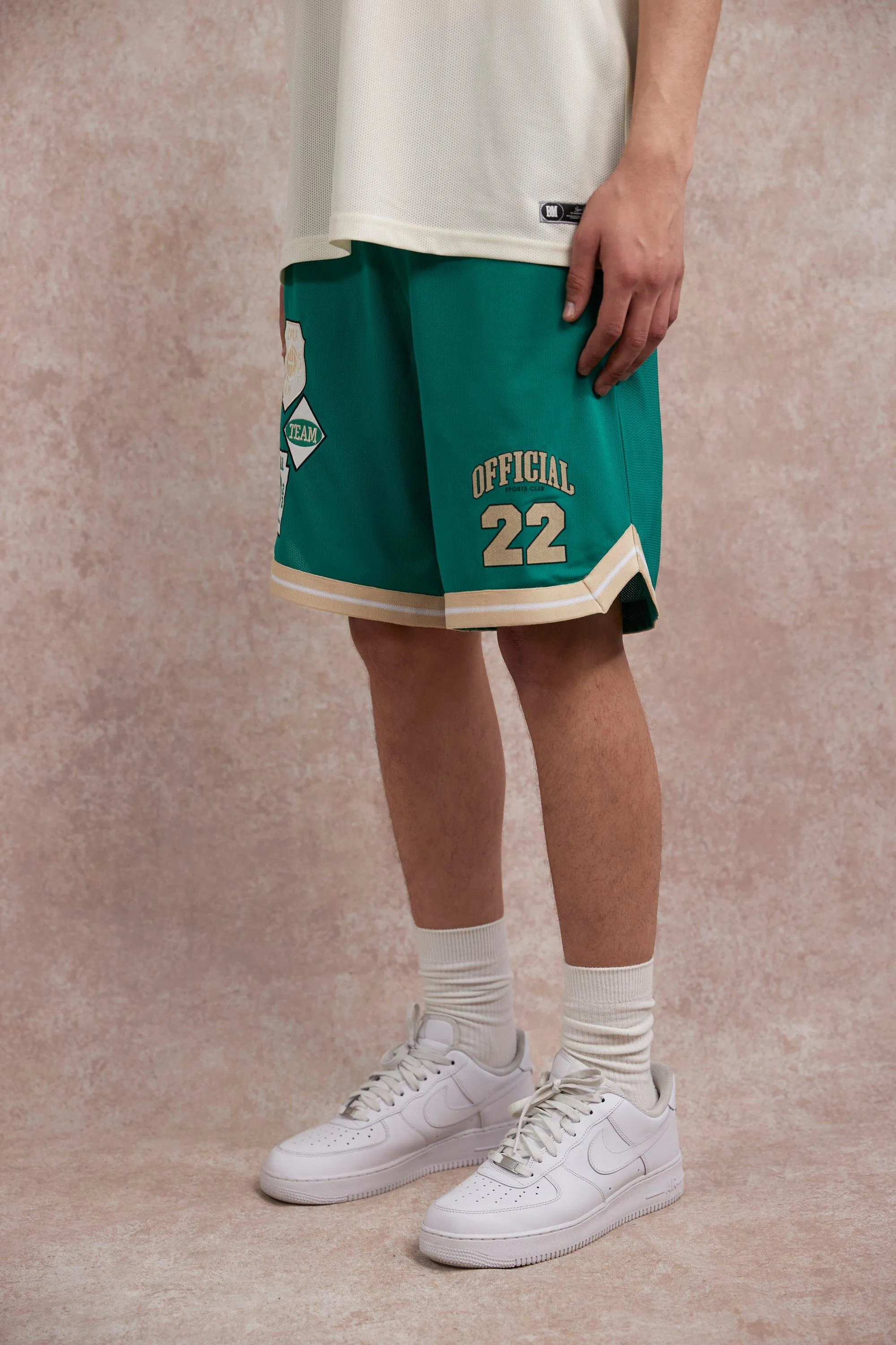 Official Mesh Varsity Basketball Shorts