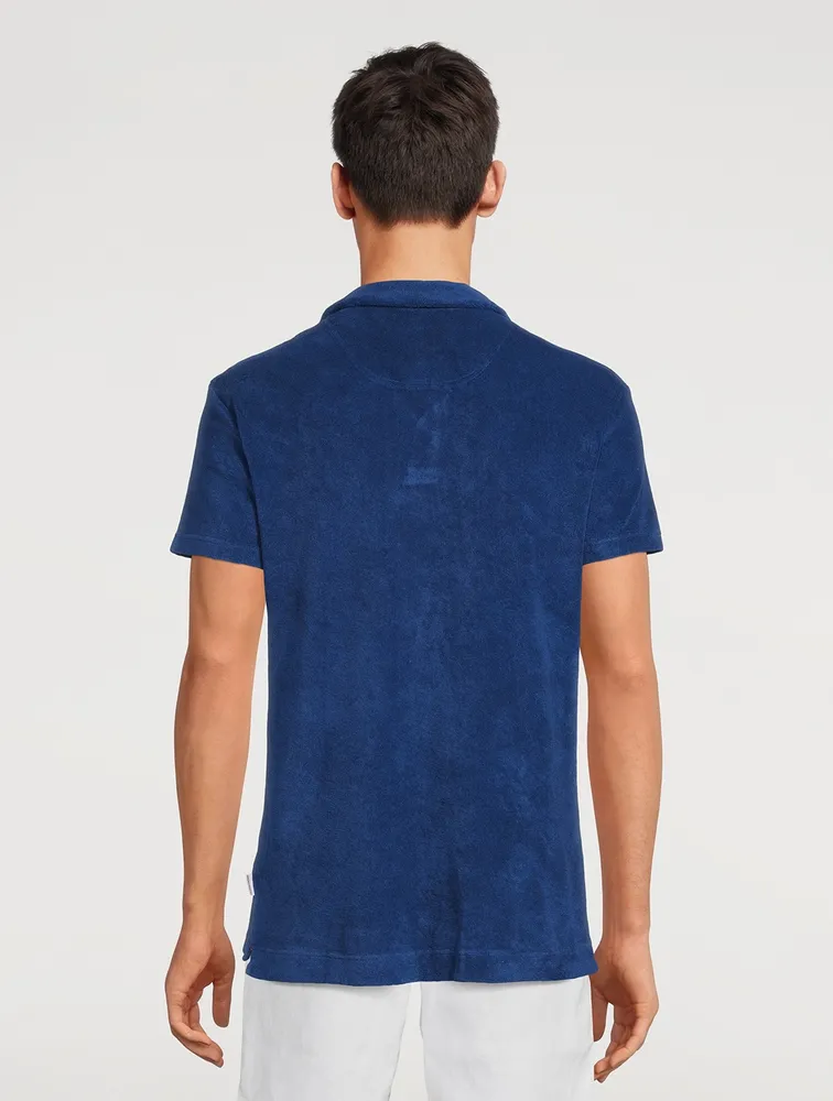 ORLEBAR BROWN Terry Cotton Polo Shirt
