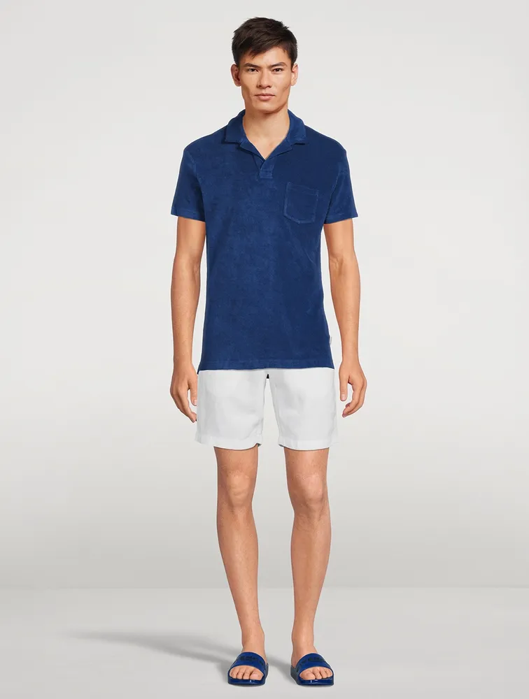 ORLEBAR BROWN Terry Cotton Polo Shirt