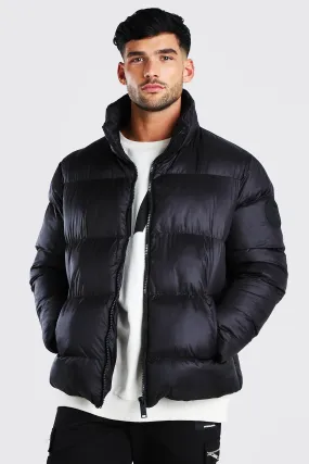 Oversized Curved Hem Puffer