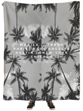Palm Trees Plush Blanket