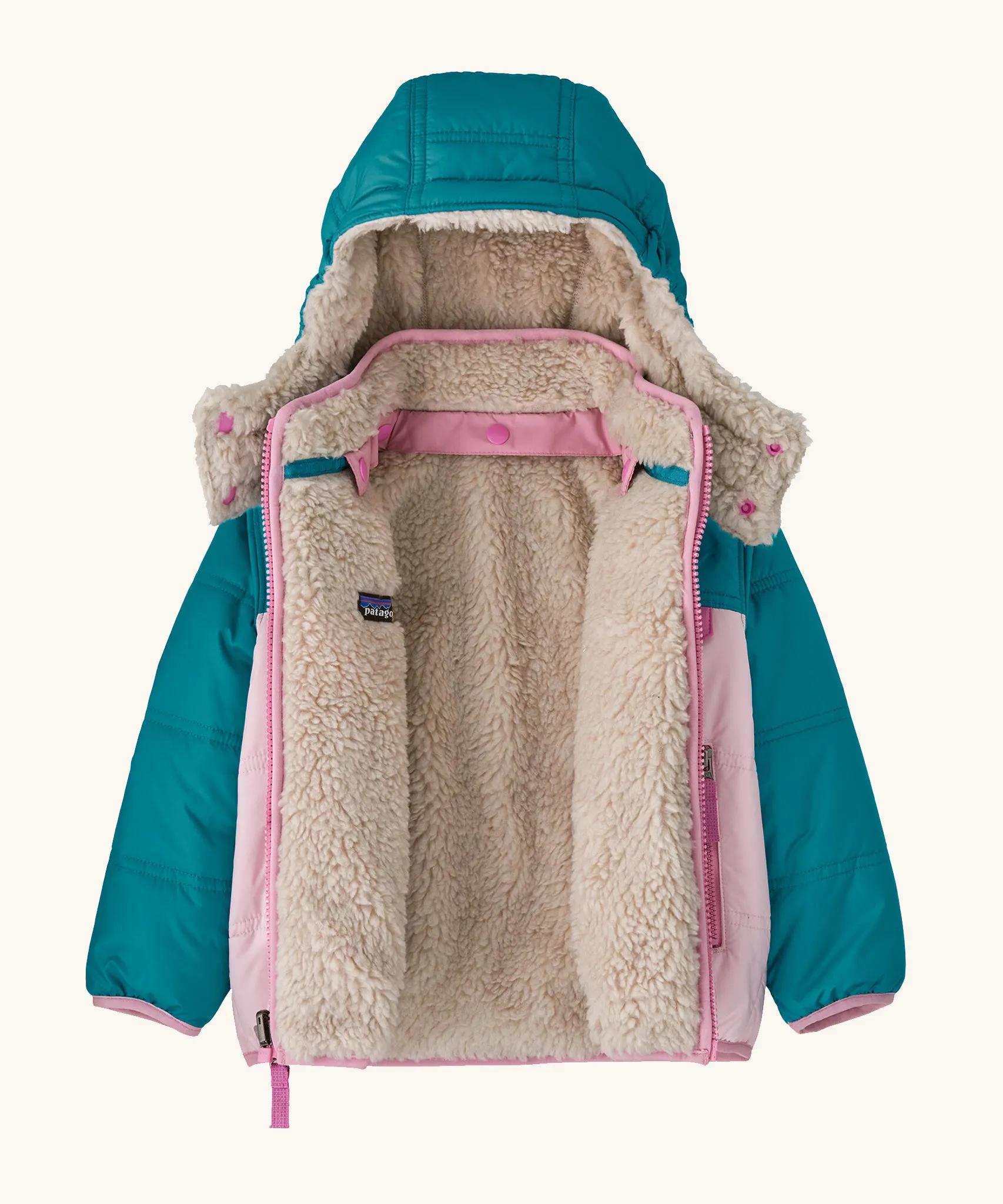 Patagonia Baby Reversible Tribbles Hoody - Conifer Green