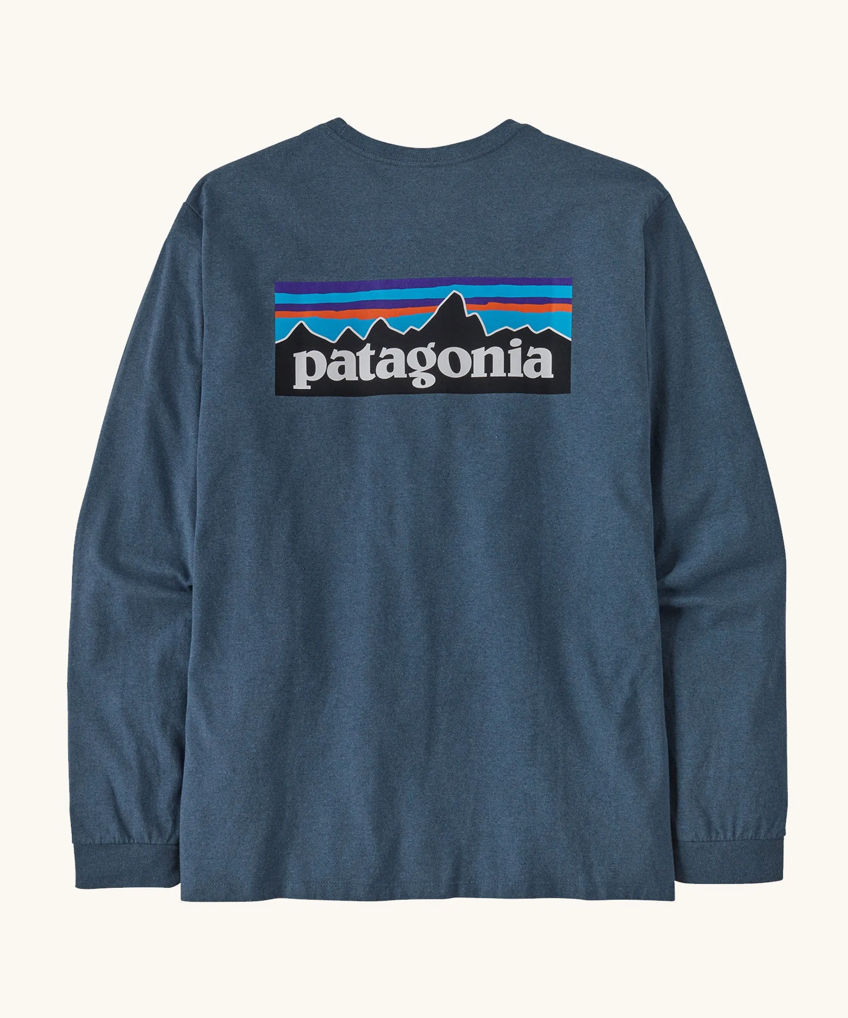 Patagonia L/S P-6 Logo Responsibili-Tee - Utility Blue