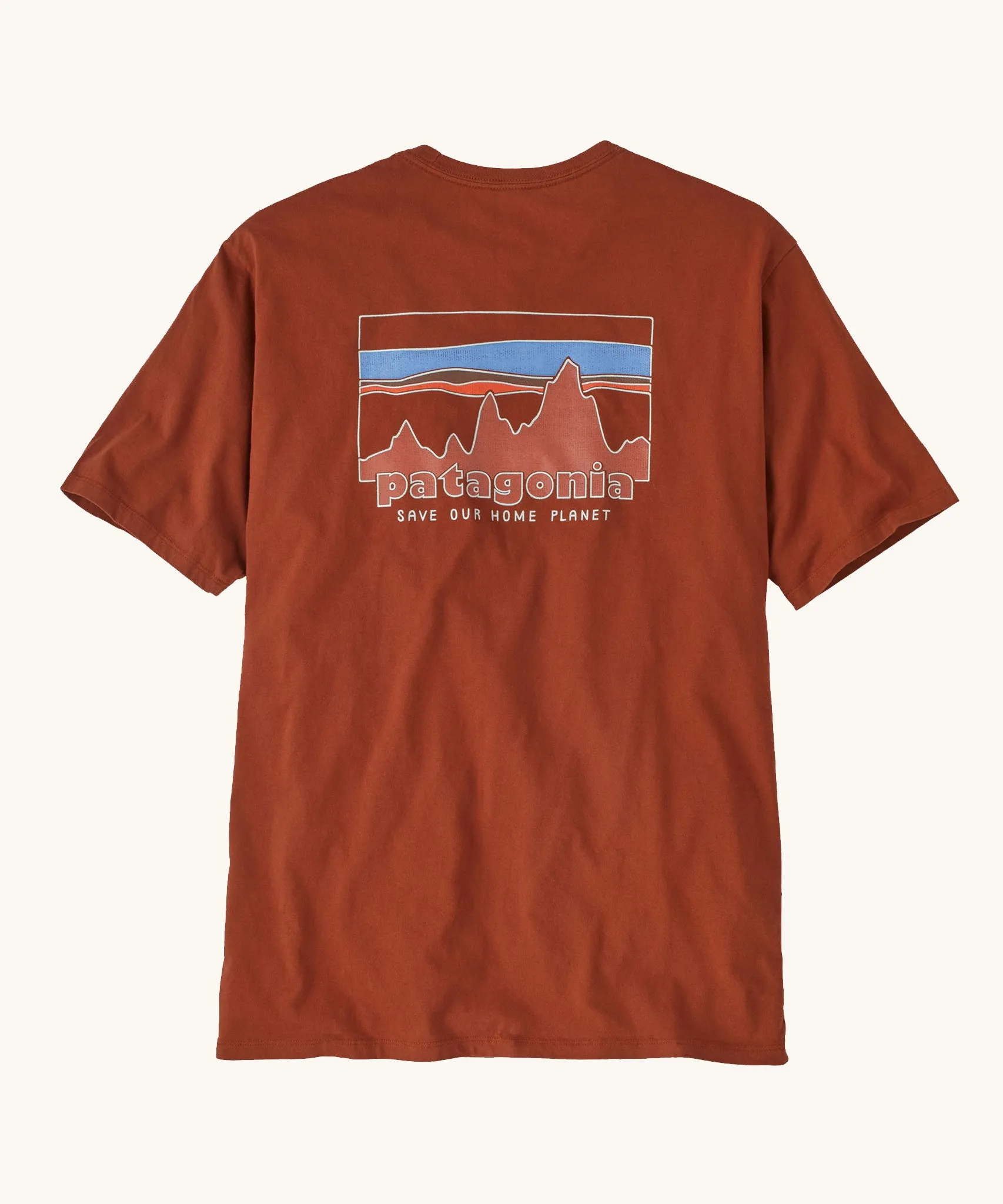 Patagonia Men's 73 Skyline Organic T-Shirt - Burnished Red