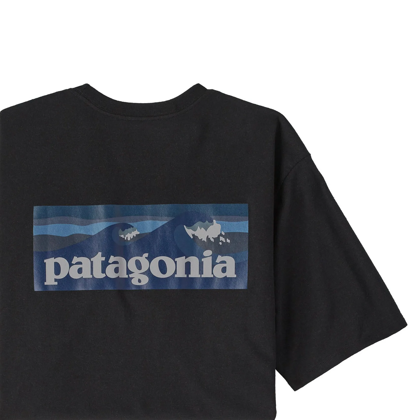 Patagonia Men's Boardshort Logo Pocket Responsibili-Tee - Ink Black