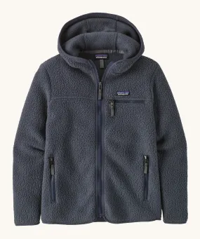 Patagonia Women's Retro Pile Fleece Hoody Jacket - Smolder Blue