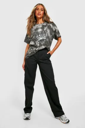 Petite High Waisted Straight Leg Cargo Pants