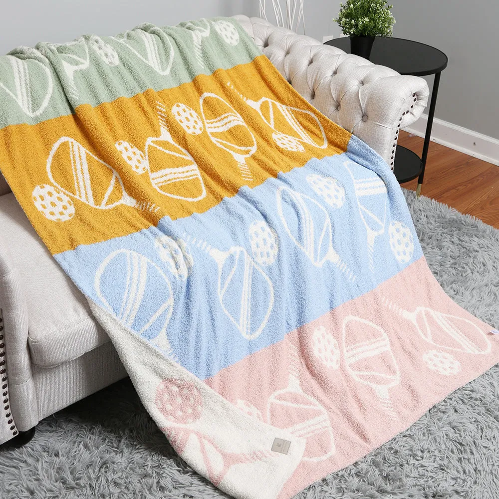 Pickleball Soft Blanket in Multicolor