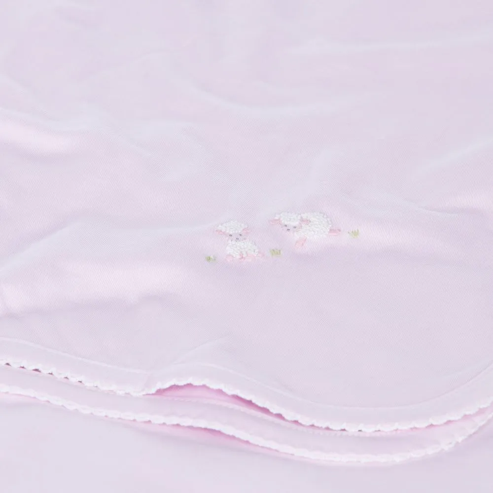 Pink Lamby Cotton Blanket (73cm)